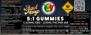 ONE LOVE GUMMY – Tropical Blast– 10:1 – 30 COUNT – 5MG D9 THC/50mg cbd.