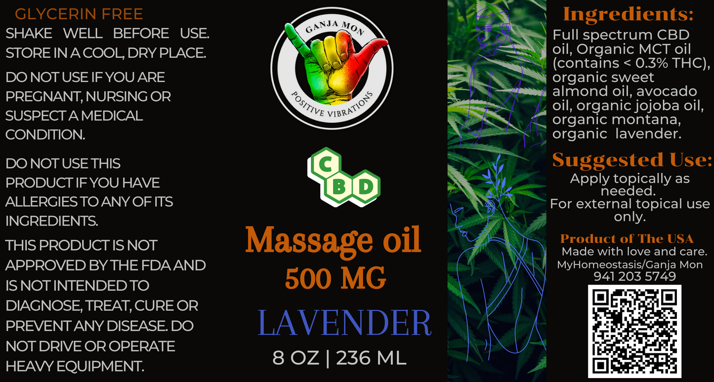 Massage Oil 500MG